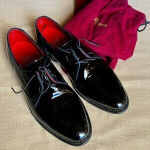 Allen Edmonds Men's Kendall Plain Toe Oxford, Black Patent, 9.5 E